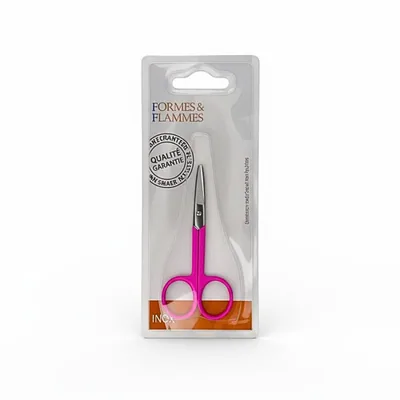 FORMES ET FLAMMES – Ciseaux Bebe Branches Roses Blanches ou Bleues Refrence 39