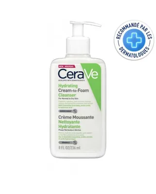 CERAVE – Creme Moussante Nettoyante Hydratante Peau Normale a Seche – 236ml