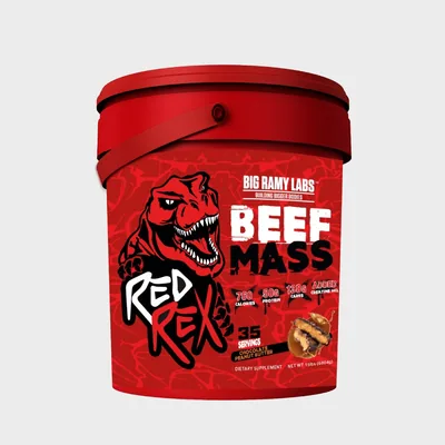 Beef Mass Gainer Red Rex Proteine de Boeuf 6804g (35 Servings)-Chocolat Peanut Butter