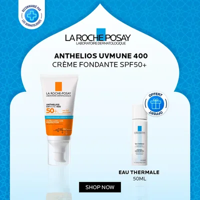 🎁 PACK 🎁 – LA ROCHE-POSAY – Rp Anthelios Cr Fondante UVMUNE 400 50ml+Eau Thermale 50ml Pack