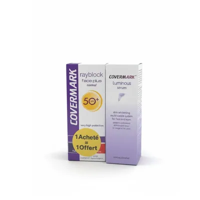 🎁 PACK 🎁 – COVERMARK – Luminous Serum+Rayblock Normal Invisible Pack