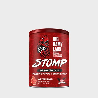 Pre Workout Red Rex Stomp 455g (26 Servings)-Watermelon