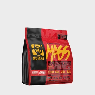 Mass 2.27 Kg Muscle Mass Gainer (8 Servings)-Strawberry Banana
