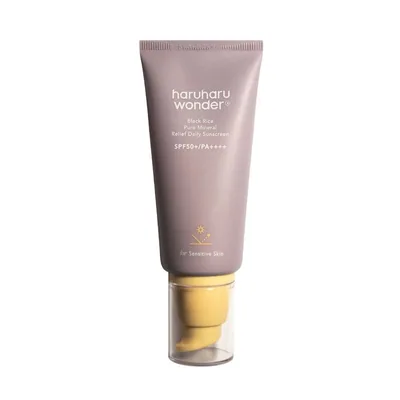 HARUHARU wonder - black rice pure mineral relief daily sunscreen SPF50+PA++++ - For sensive skin.