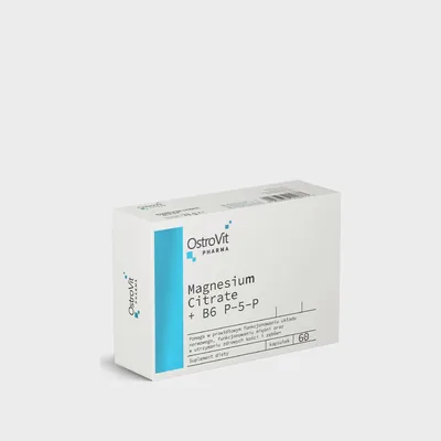 Magnesium Citrate + B6 P-5-P – 60 capsules (60 Servings)