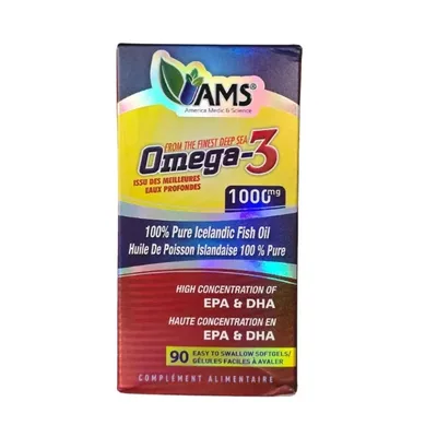 Ams Omega 3 1000mg 90 Gelules