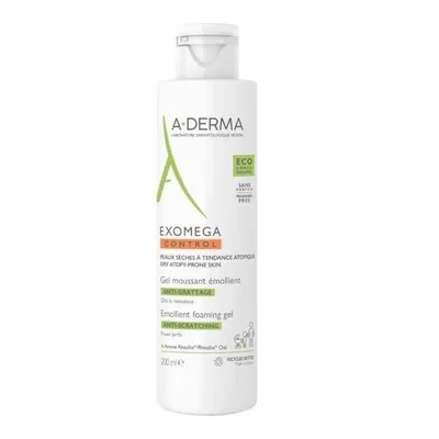 A-Derma Exomega Gel moussant émollient anti-grattage 200 ml