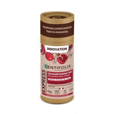 CENTIFOLIA – Shampoing Sec en Poudre Grenade – 30g
