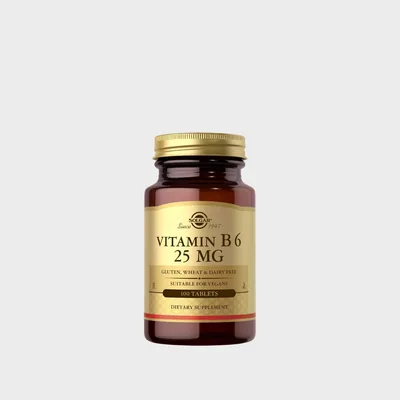 Vitamine B6 25 mg – 100 Tablets (100 Servings)
