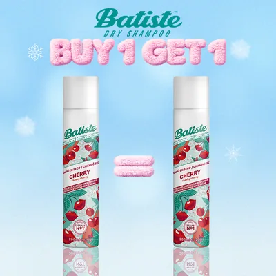 Batiste Shampooing Sec Cherry 200ml = 1 Offert