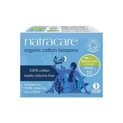 Natracare Tampons Reguliers sans Applicateur 10 U