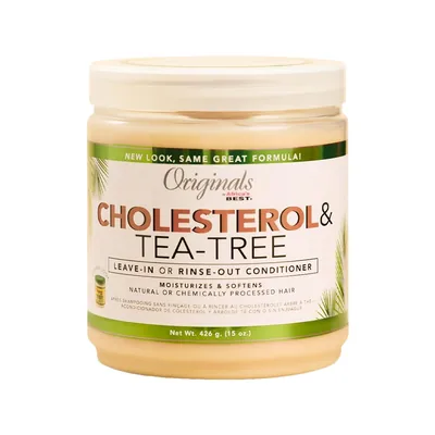 ORIGINALS Cholesterol Tea-Tree Oil Conditioner - Soin avec ou sans rinçage revitalisant hydratant pour cheveux secs ou abîmés - 426g