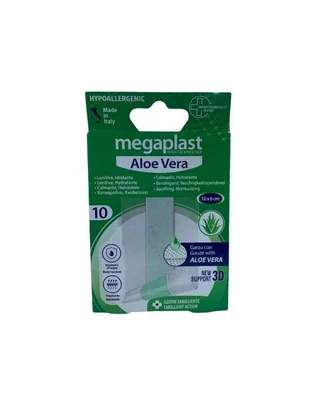 Megaplast Aloe Vera Pansement 3d Hydratante Boite de 10 (10*6cm)