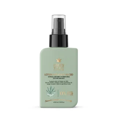 Green Velvet Somacem Lotion Anti-Chute au CBD – Soin Capillaire Fortifiant – 100 ml