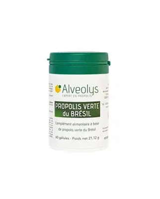 Alveolys Propolis Verte du Bresil 60 Gelules