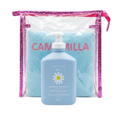🎁 PACK 🎁 – Camomilla Blu gel lavante premiere peau 300ml+Serviette Trousse