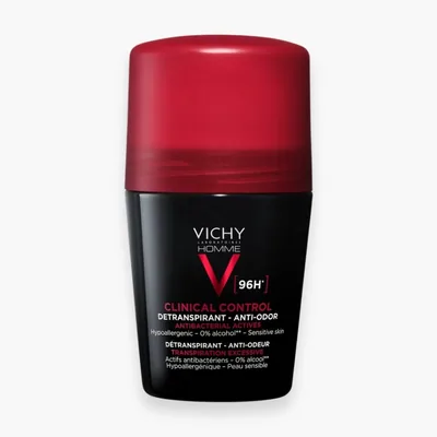 VICHY – Homme Deodorant Roll-On Clinical Control Detranspirant Anti-Odeur 96h – 50ml