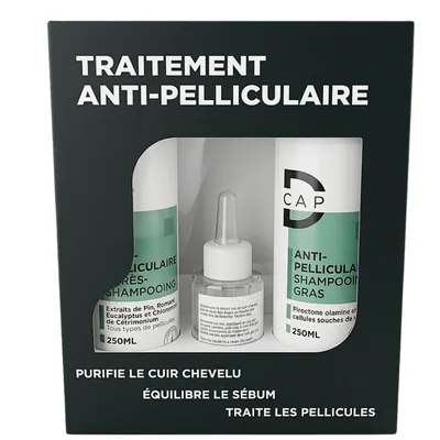 🎁 PACK 🎁 – D-Cap Shampoing Cheveux Secs 250ml+Apres Shampoing 250ml+Serum Hydra 50ml Pack