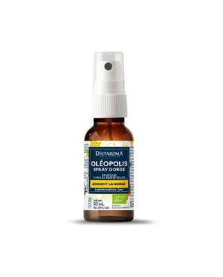 Dietaroma Spray Gorge Bio a la Propolis et aux Huiles Essentielles