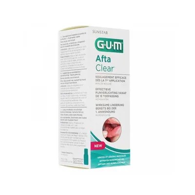 Gum Aftaclear Bain de Bouche Aphtes et Lesions Buccales 120 Ml Ref 2410
