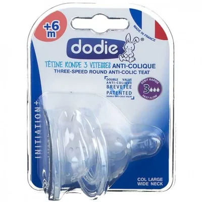 Dodie Tetine Ini+ Anti Colique D3 +6m X2