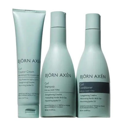 🎁 PACK 🎁 – BJORN AXEN – Curl Creator Shampoing+Conditioner 250ml+Cream 150ml Pack