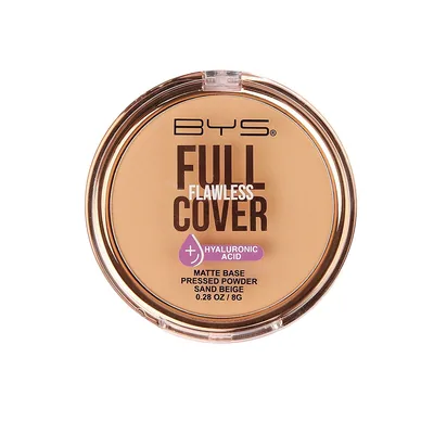 BYS Full Coverage Matte Base Pressed Powder - Poudre compacte matifiante couvrante (Medium Beige)