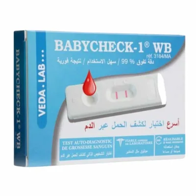 BABYCHECK – 1-Wb Test de Grossesse Sanguin Auto-Diagnostique – 1u