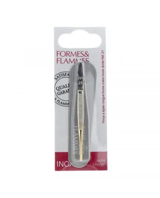 Formes et Flammes Pince a Epiler Mors Biais 8cm Ref 11