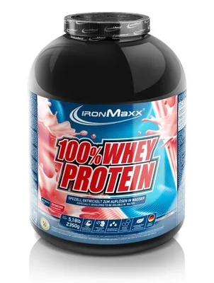 100% whey protein 2.3 kg IronMaxx -Strawberry