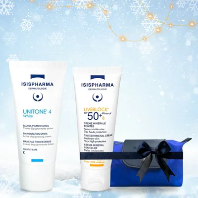 Isis Pharma Unitone 4 White Crème 30ml = Uveblock 50+ Mineral teintee+ Trousse offerts