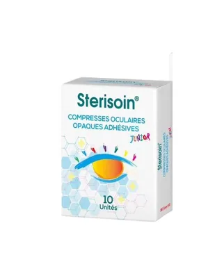 Sterisoin Compresses Oculaires Opaques Adhesives Junior 10 Unites