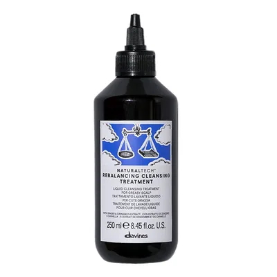 DAVINES Naturaltech Rebalancing Cleansing Treatment - Traitement lavant équilibrant pour cuir chevelu gras - 250ml