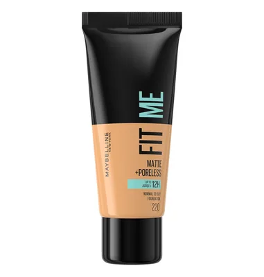 Maybelline Fit Me Fond de Teint Liquide Matte + Poreless 30ml 220 Naturel Beige