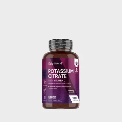 Potassium Citrate 1460mg + Vitamine C 180 Comprimés (90 Servings)