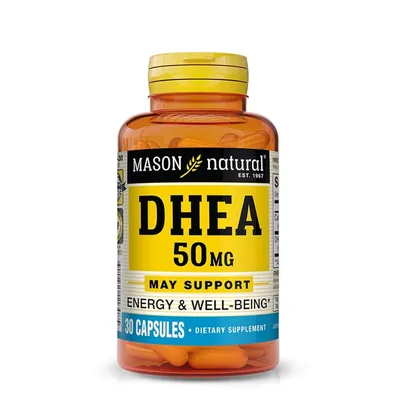 DHEA 50mg 30 Capsules Mason Vitamins