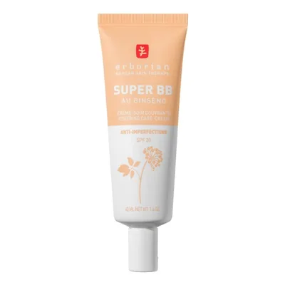 ERBORIAN Super BB - Crème soin couvrante ciblée anti-imperfections peaux acnéiques SPF20