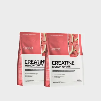2 x Creatine Monohydrate 300g (100 Servings) Watermelon