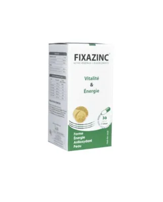 Fixazinc Vitalite et Energie 30 Gelules