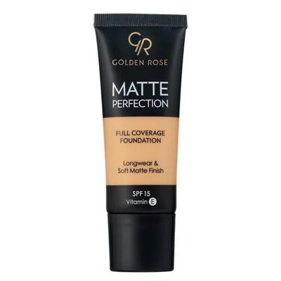 GOLDEN ROSE Matte Perfection Full Coverage Foundation SPF15 - Fond de teint fini mat longue tenue (N4)