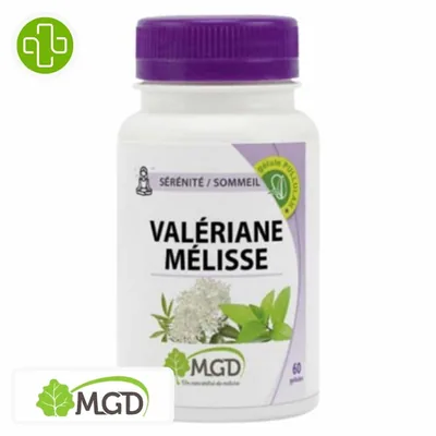 MGD NATURE – Serenite / Sommeil Valeriane et Melisse – 60 Gelules