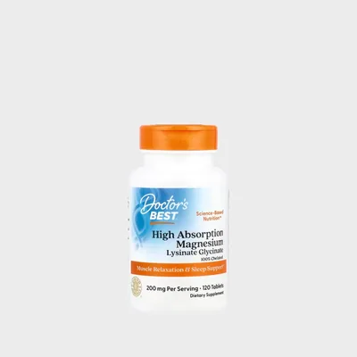 Magnesium A Haute Absorption 200mg Lysinate Glycinate (60 Servings)
