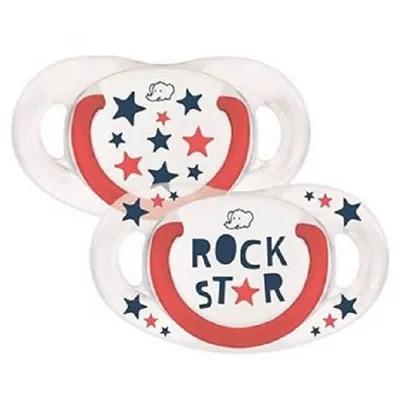 Bebe-confort – Sucette Natural Physio 6-18m Rebel Rule Rock starx2